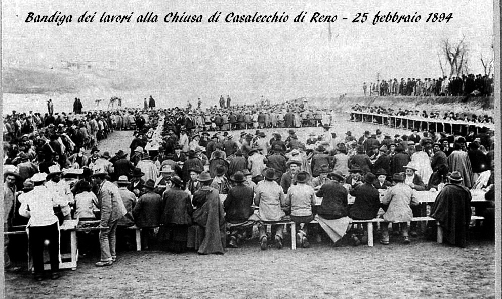 25 febbraio 1894 - Terminano i lavori per la chiusura della rotta del Reno