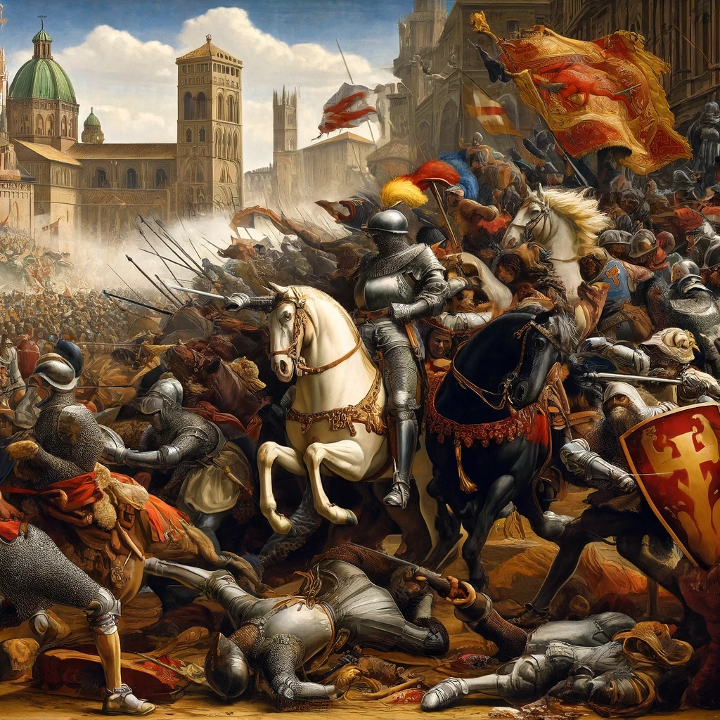1325 - i Pepoli sfidano il Comune - La Secchia Rapita