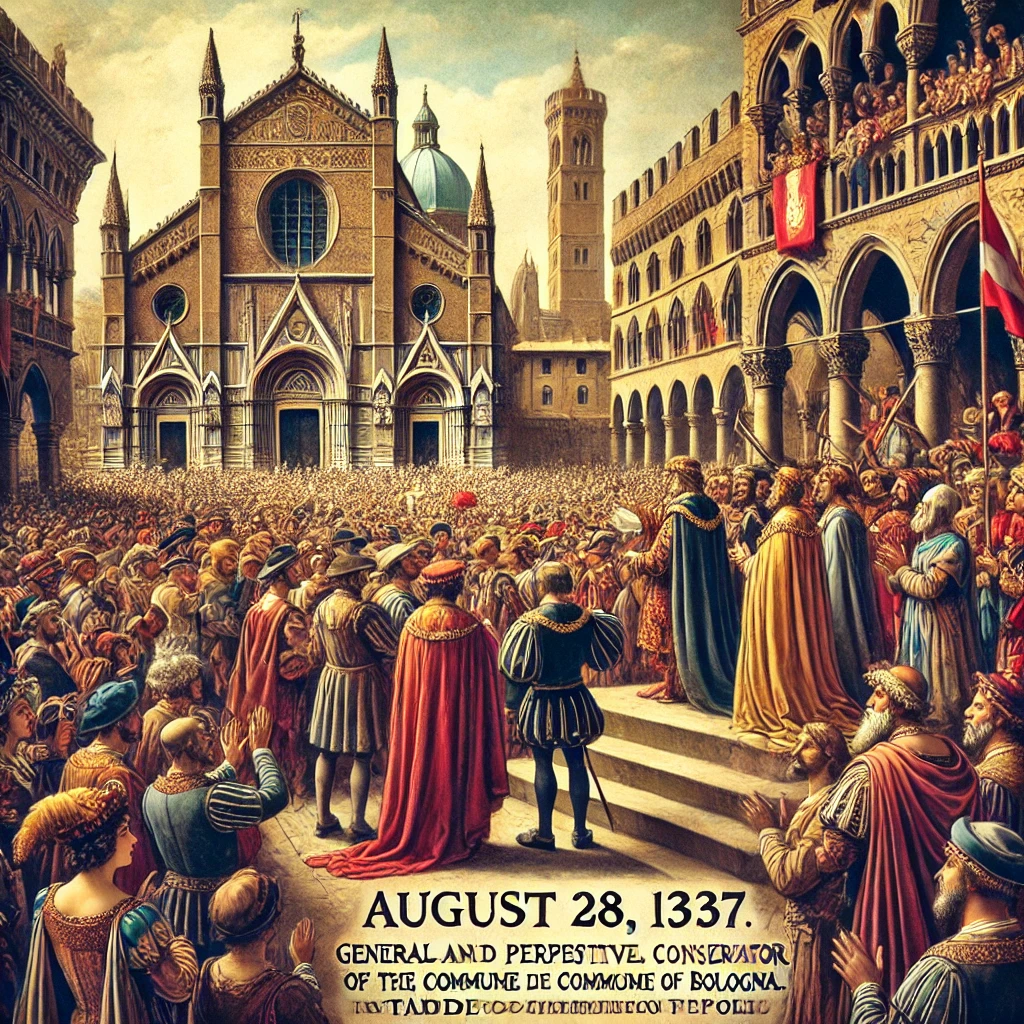 28 agosto 1337 - Taddeo Pepoli torna al potere